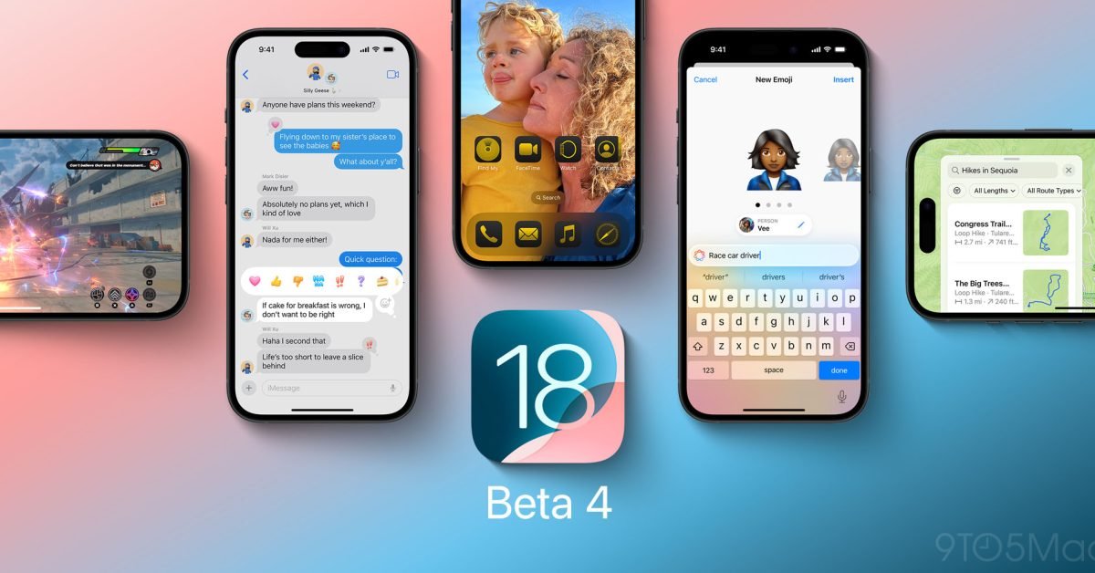 iOS 18 beta 4 now rolling out to developers